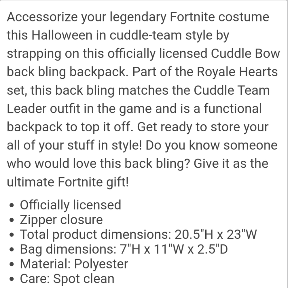 🖤 Cuddle Bow Back Bling Backpack - Picture 3 of 3